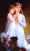 Emile Munier - girls praying